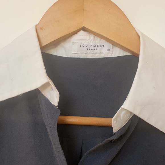 Equipment Color-Blocked Button Up Tank - Picture 2 of 6